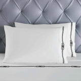 Moonlawn Cotton Gold Embroidered Deep Pocket Bed Sheet Set