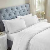 100% Cotton Bed Sheet Set Gold Embroidered Deep Pocket Moonlawn