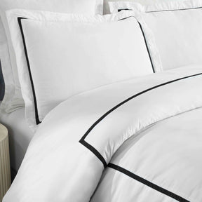 Riverton Cotton Cross-Stitch Embroidered 3 Piece Duvet Cover Set