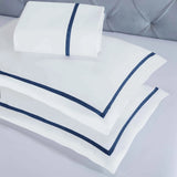 100% Cotton Cross-Stitch Embroidered Duvet Cover Set
