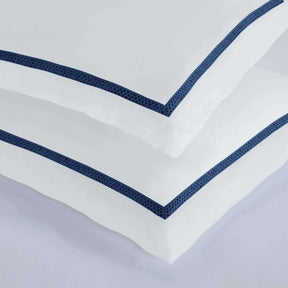 Riverton Cotton Cross-Stitch Embroidered 3 Piece Duvet Cover Set