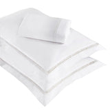Riverton Cotton Cross-Stitch Embroidered 3 Piece Duvet Cover Set