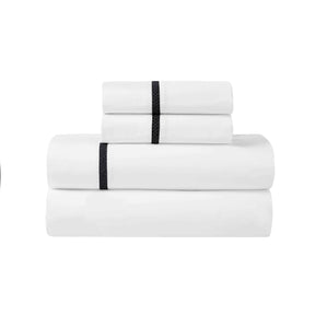 Riverton Cotton Cross-Stitch Embroidered Deep Pocket Bed Sheet Set