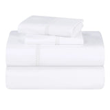 100% Cotton Bed Sheet Set Cross-Stitch Embroidered Deep Pocket Riverton