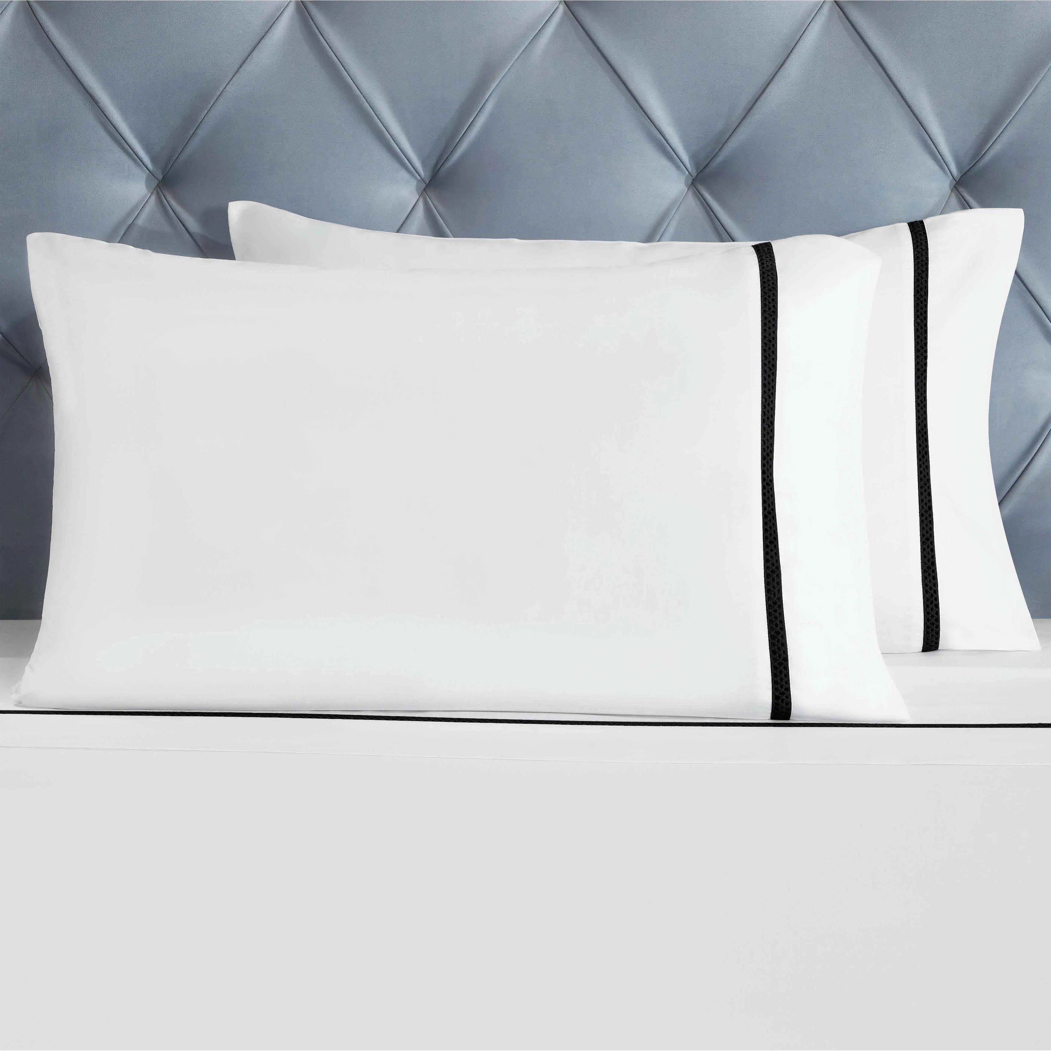 Riverton Cotton Cross-Stitch Embroidered Deep Pocket Bed Sheet Set