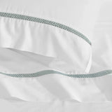 100% Cotton Bed Sheet Set Cross-Stitch Embroidered Deep Pocket Riverton