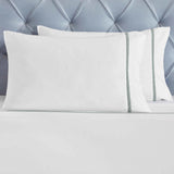 100% Cotton Bed Sheet Set Cross-Stitch Embroidered Deep Pocket Riverton