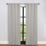 Solid Room Darkening Rod Pocket Blackout Curtain Panels, Set of 2