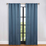 Solid Room Darkening Rod Pocket Blackout Curtain Panels, Set of 2