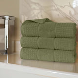 Napa Zero-Twist Cotton Waffle Towel Set 3 Piece
