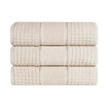 Napa Zero-Twist Cotton Waffle Towel Set 3 Piece