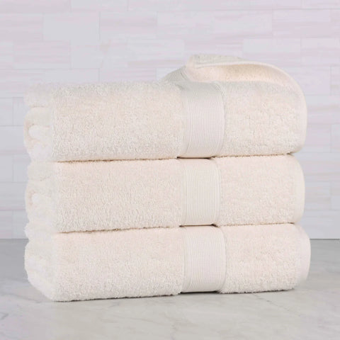 Oregon Organic Cotton Medium Weight Solid Bath Towel, Set of 3