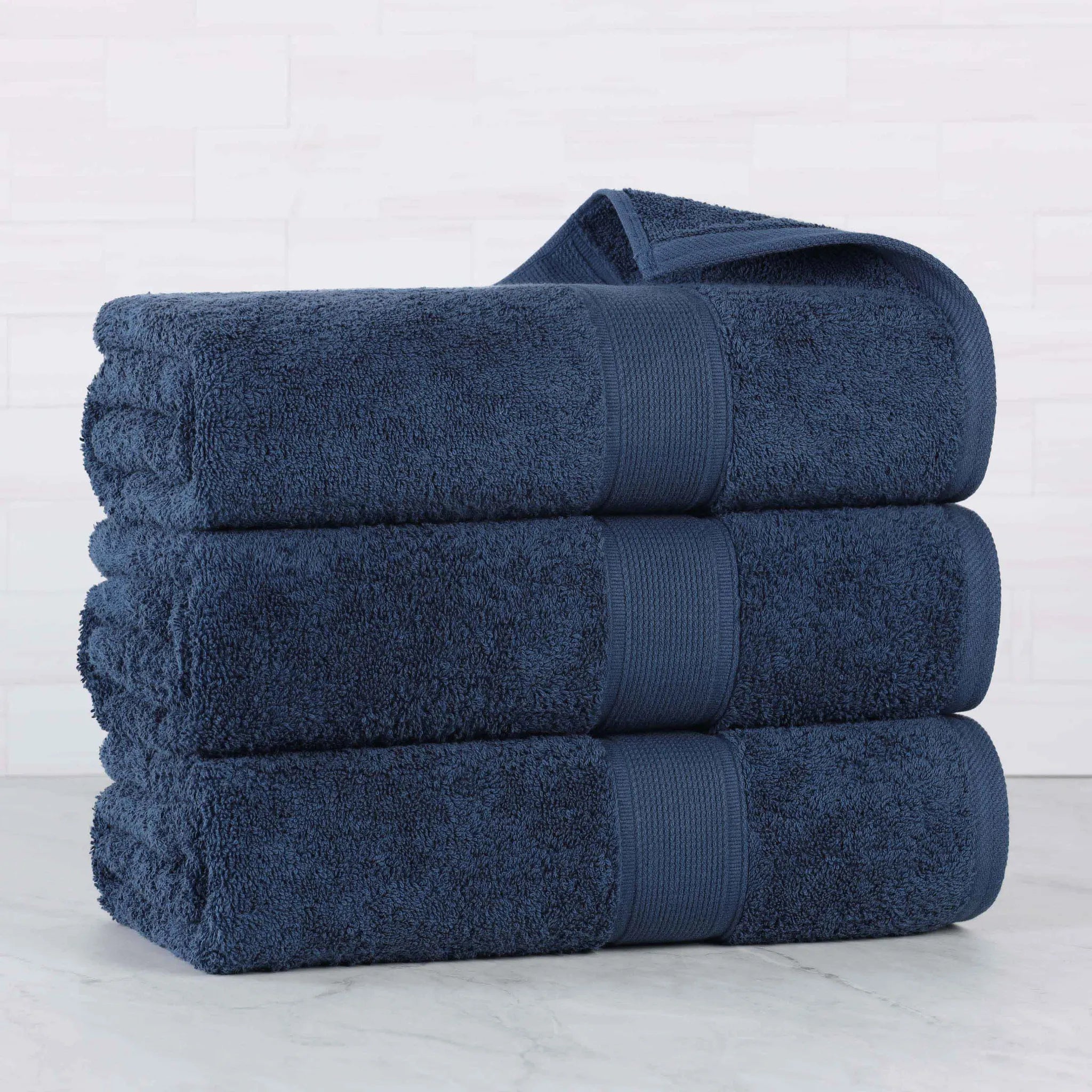 Oregon Organic Cotton Medium Weight Solid Bath Towel, Set of 3