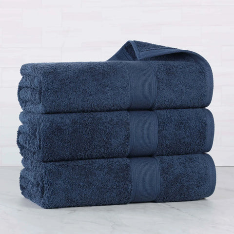 Oregon Organic Cotton Medium Weight Solid Bath Towel, Set of 3
