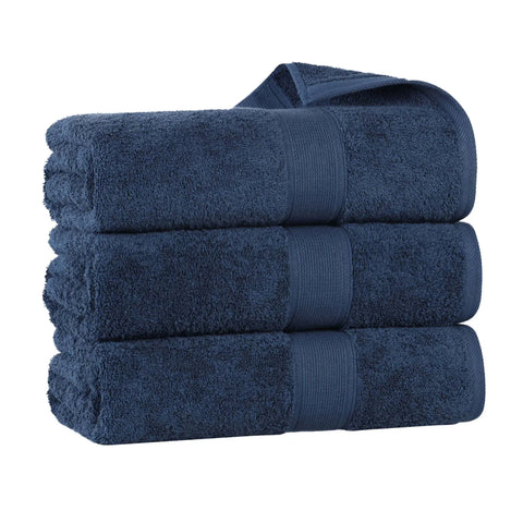 Oregon Organic Cotton Medium Weight Solid Bath Towel, Set of 3