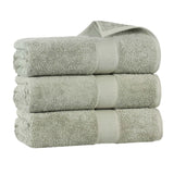 Oregon Organic Cotton Medium Weight Solid Bath Towel, Set of 3
