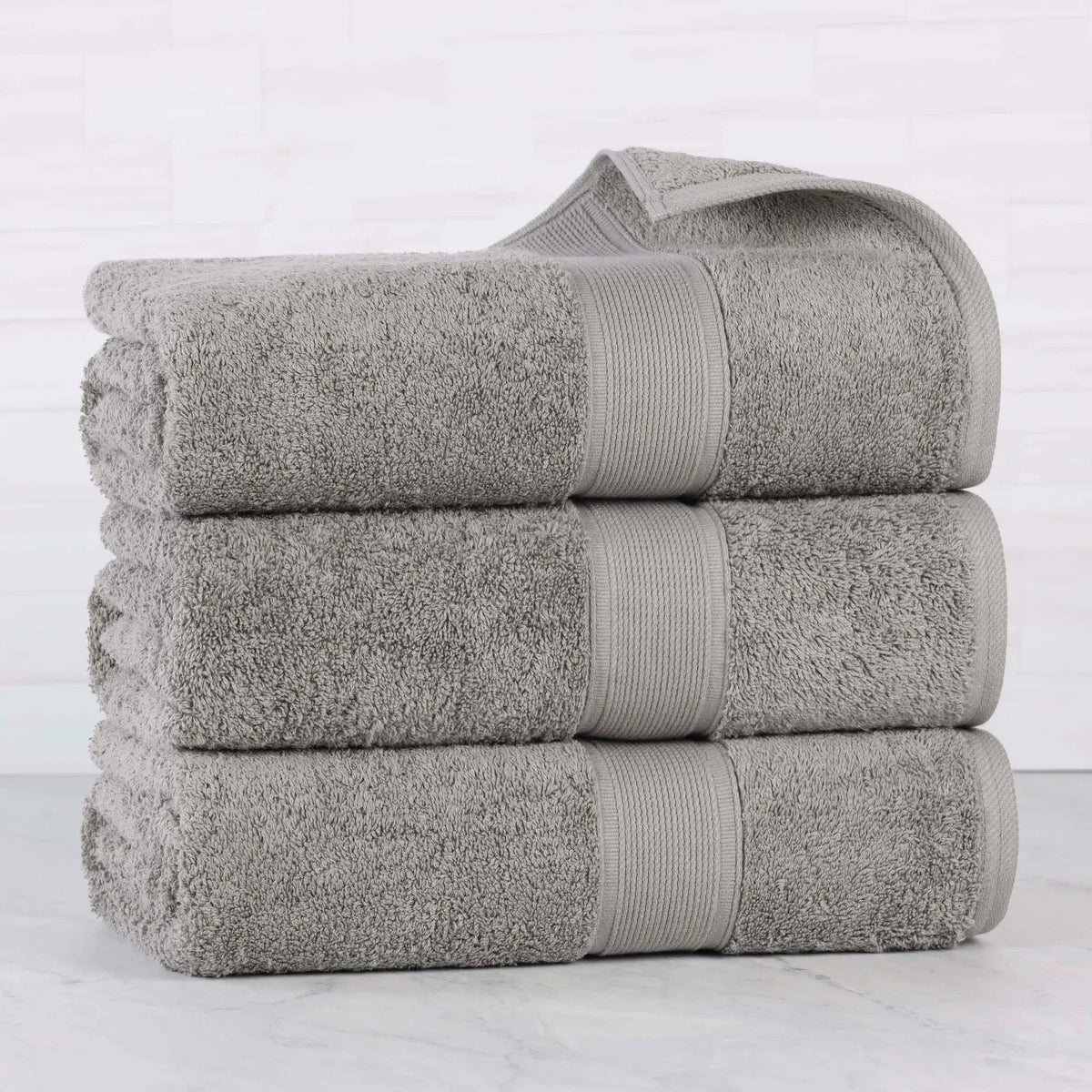 Oregon Organic Cotton Medium Weight Solid Bath Towel, Set of 3