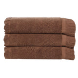 Cotton Geometric Jacquard Absorbent Bath Towel Set of 3