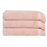 Cotton Geometric Jacquard Absorbent Bath Towel Set of 3