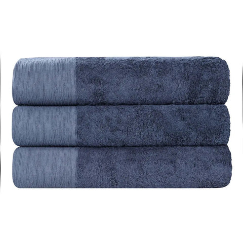 Rayon from Bamboo Eco-Friendly Fluffy Soft Solid Bath Towel Set of 3
