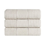 Napa Zero-Twist Cotton Waffle Towel Set 3 Piece
