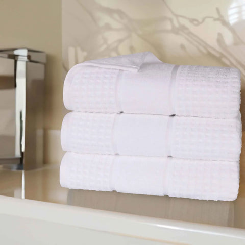 Napa Zero-Twist Cotton Waffle Towel Set 3 Piece