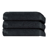 Cotton Geometric Jacquard Absorbent Bath Towel Set of 3