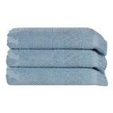 Cotton Geometric Jacquard Absorbent Bath Towel Set of 3
