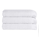 Cotton Geometric Jacquard Absorbent Bath Towel Set of 3