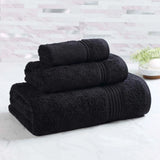Egyptian Cotton Plush Bath Towel Set 3 Piece Heritage Collection