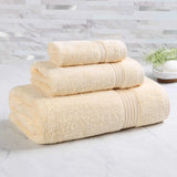 Egyptian Cotton Plush Bath Towel Set 3 Piece Heritage Collection