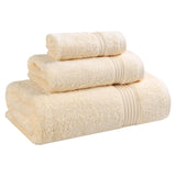 Egyptian Cotton Plush Bath Towel Set 3 Piece Heritage Collection