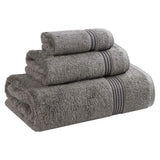 Egyptian Cotton Plush Bath Towel Set 3 Piece Heritage Collection