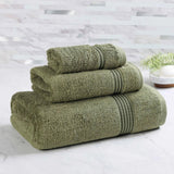 Egyptian Cotton Plush Bath Towel Set 3 Piece Heritage Collection