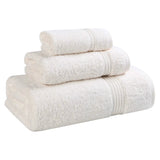 Egyptian Cotton Plush Bath Towel Set 3 Piece Heritage Collection