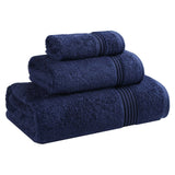 Egyptian Cotton Plush Bath Towel Set 3 Piece Heritage Collection