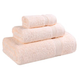 Egyptian Cotton Plush Bath Towel Set 3 Piece Heritage Collection