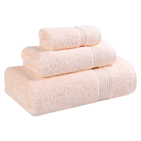 Egyptian Cotton Plush Bath Towel Set 3 Piece Heritage Collection