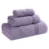 Egyptian Cotton Plush Bath Towel Set 3 Piece Heritage Collection