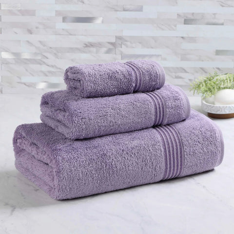 Egyptian Cotton Plush Bath Towel Set 3 Piece Heritage Collection