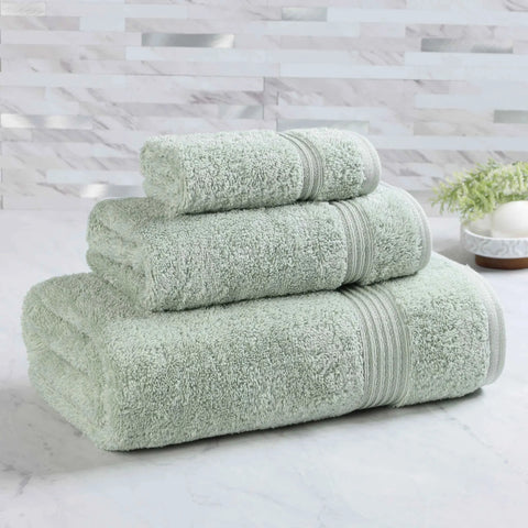 Egyptian Cotton Plush Bath Towel Set 3 Piece Heritage Collection