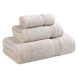 Egyptian Cotton Plush Bath Towel Set 3 Piece Heritage Collection