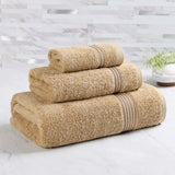 Egyptian Cotton Plush Bath Towel Set 3 Piece Heritage Collection