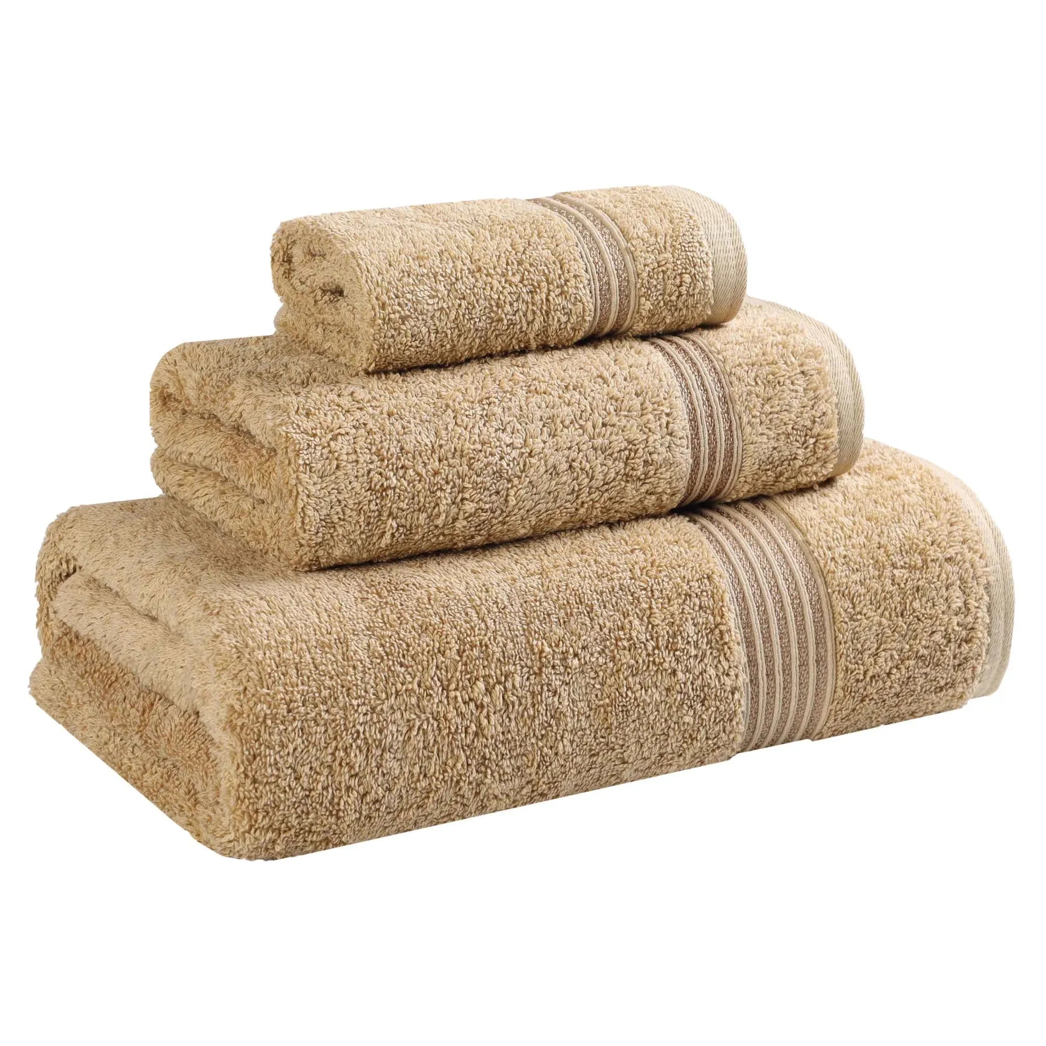 Heritage Egyptian Cotton Plush 3 Piece Absorbent Luxury Towel Set