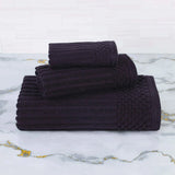 Soho Ribbed Cotton Absorbent 3 Piece Assorted Towel Set