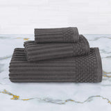 Soho Ribbed Cotton Absorbent 3 Piece Assorted Towel Set