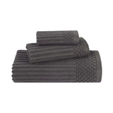 Soho Ribbed Cotton Absorbent 3 Piece Assorted Towel Set