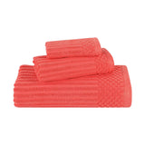 Soho Ribbed Cotton Absorbent 3 Piece Assorted Towel Set