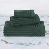Soho Ribbed Cotton Absorbent 3 Piece Assorted Towel Set