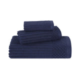 Soho Ribbed Cotton Absorbent 3 Piece Assorted Towel Set